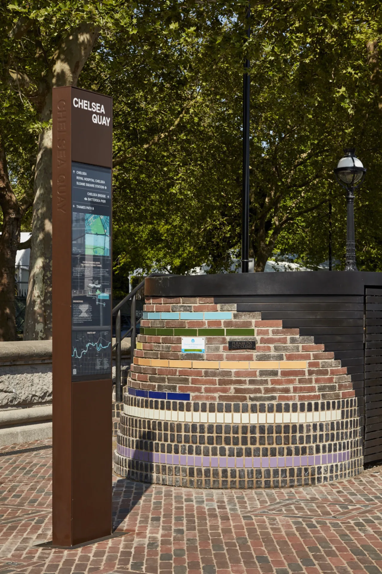 Final image of the Gillespies' design wayfinding strategy at Chelsea Quay