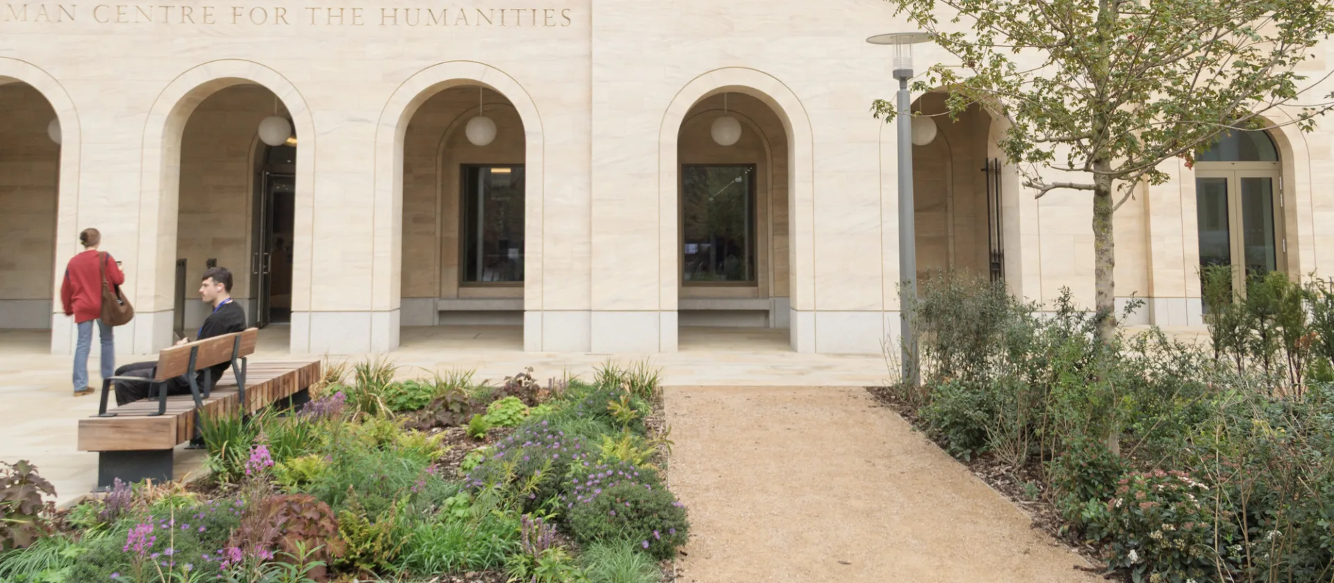 The new landscaping at Oxford Humanities Building