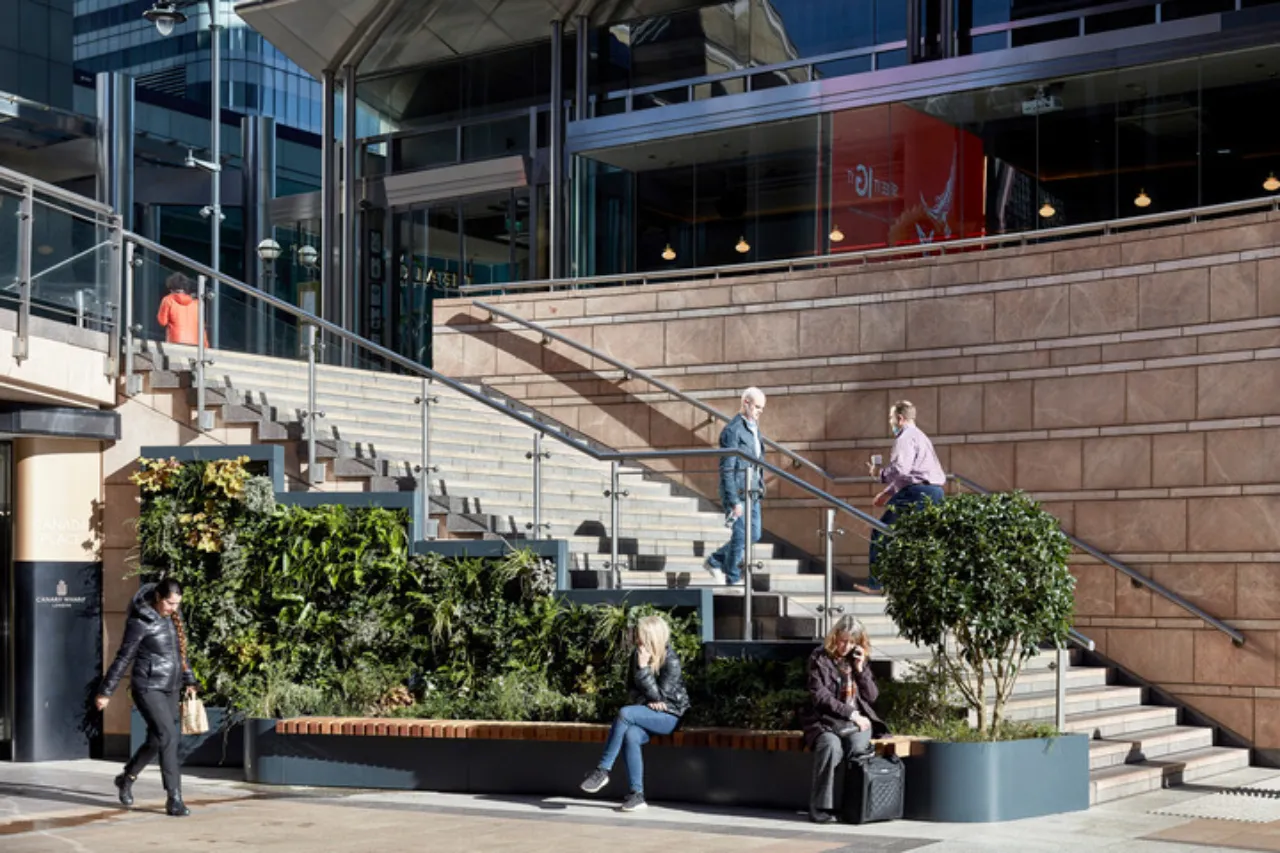 Canary Wharf living wall
