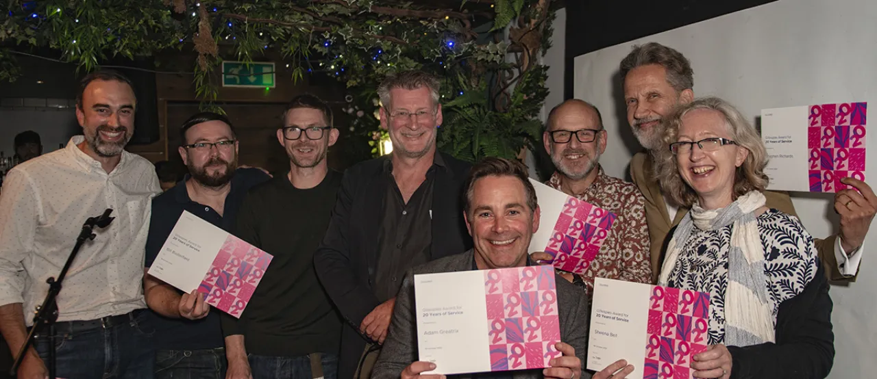 Staff with 20 years plus awards