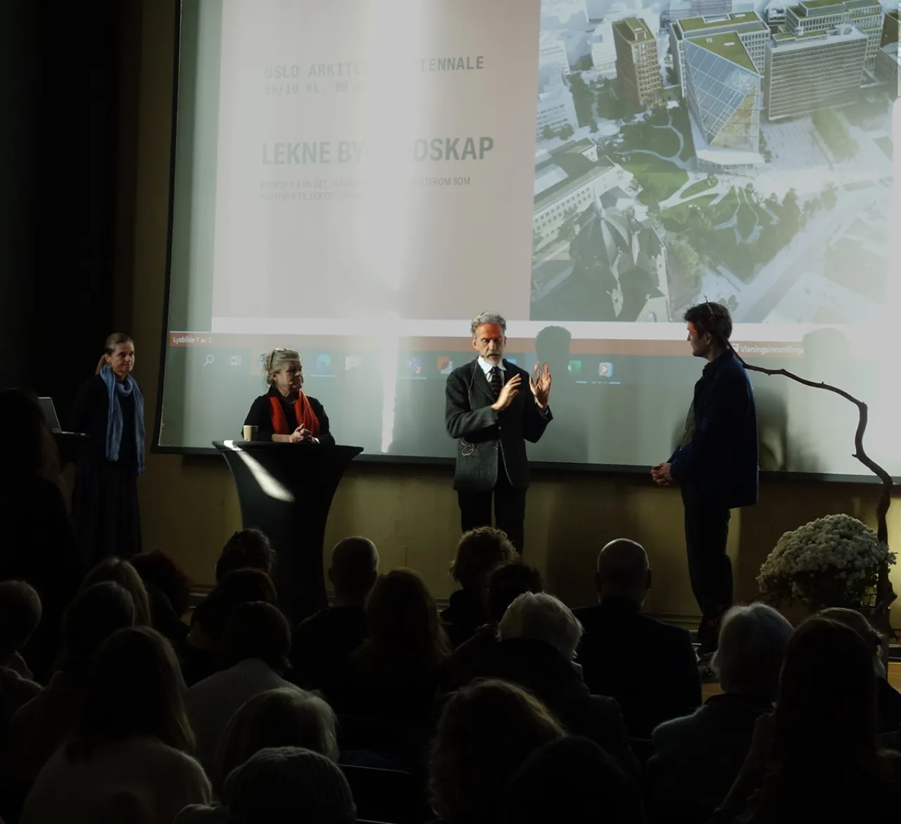 Nina Sørlie, Helle Nebelong, Stephen Richards and Christian Pagh at the breakfast presentation