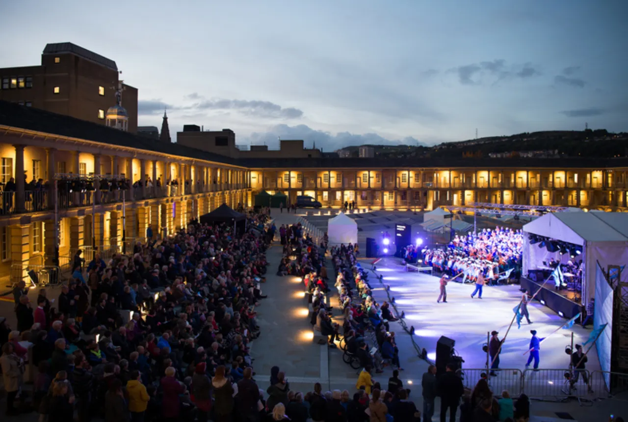 Evening event at the Piece Hall