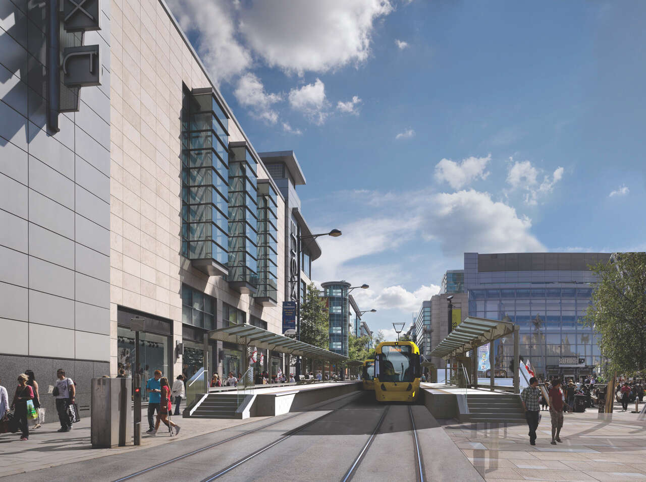Manchester city centre's new Second City Crossing opens