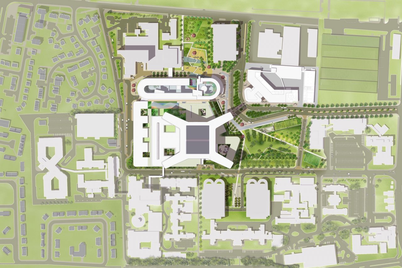 Qeuh Layout Queen Elizabeth University Hospital - Projects - Gillespies