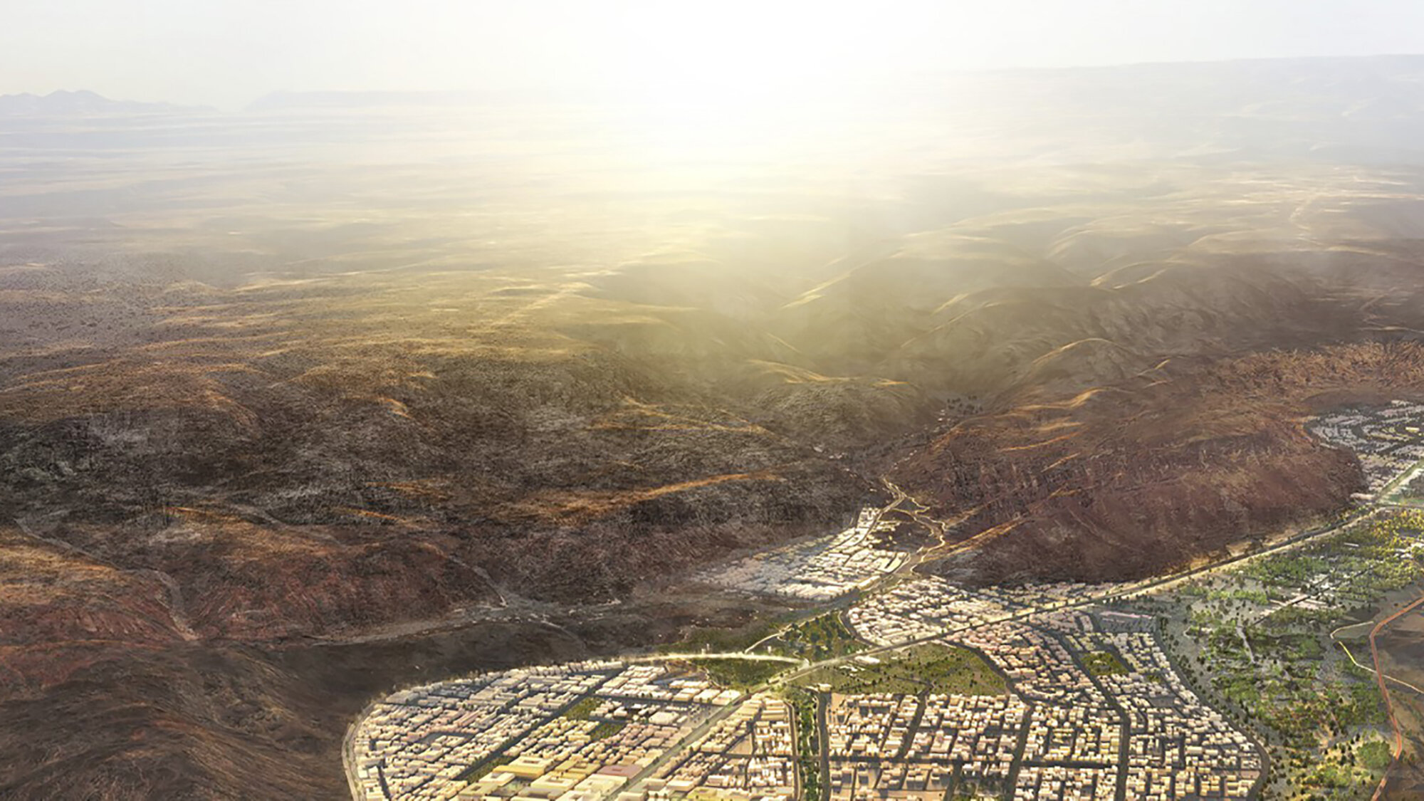 Illustrative masterplan for Al Ula in Saudi Arabia