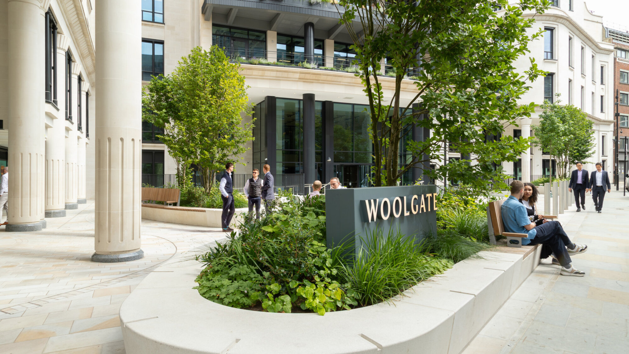 Entrance to Woolgate from the street.