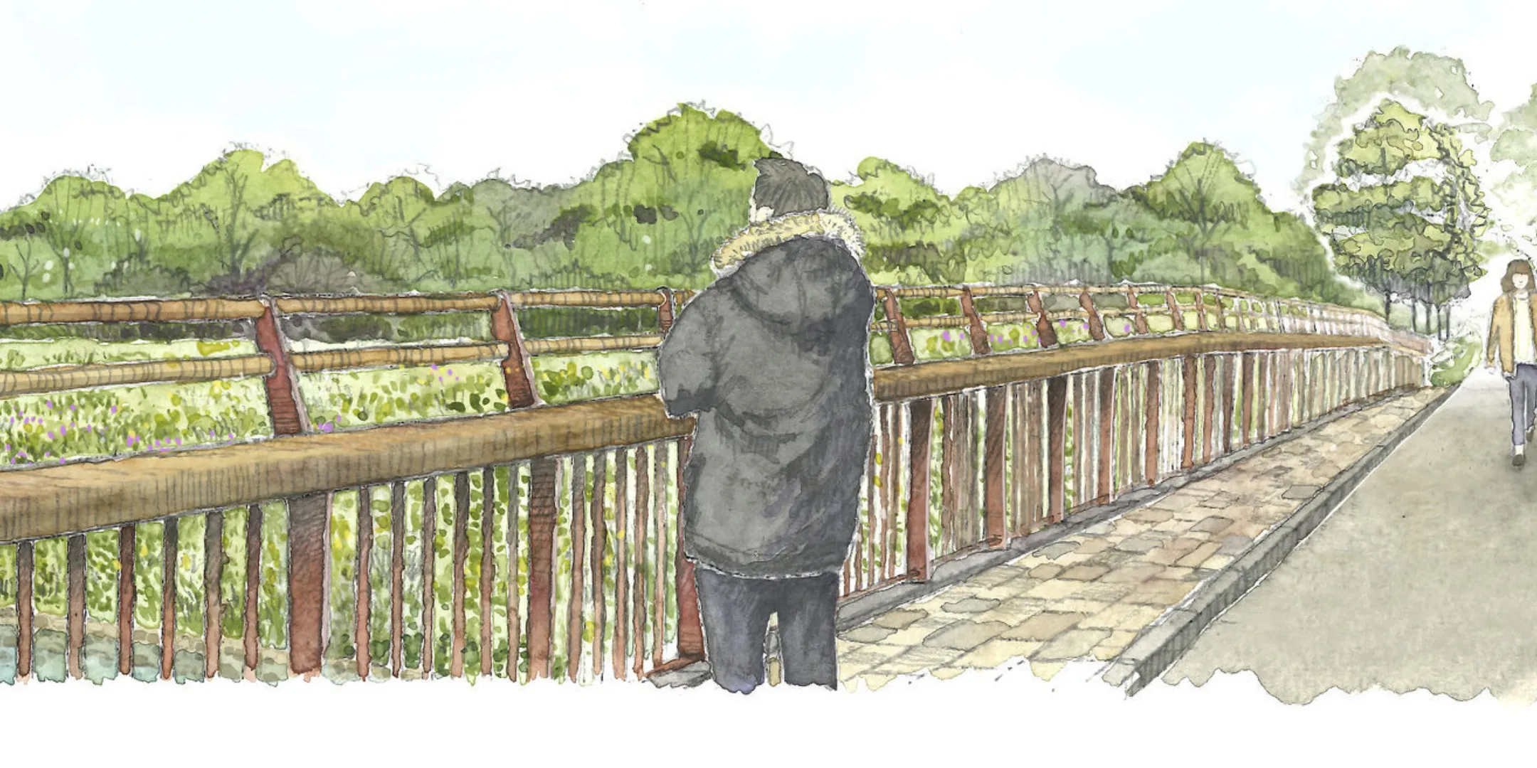 Illustrative view of Oxford Flood Alleviation Project