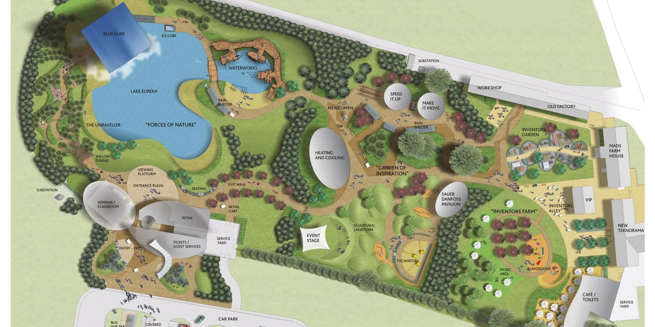 Proposed masterplan of Universe Science Park