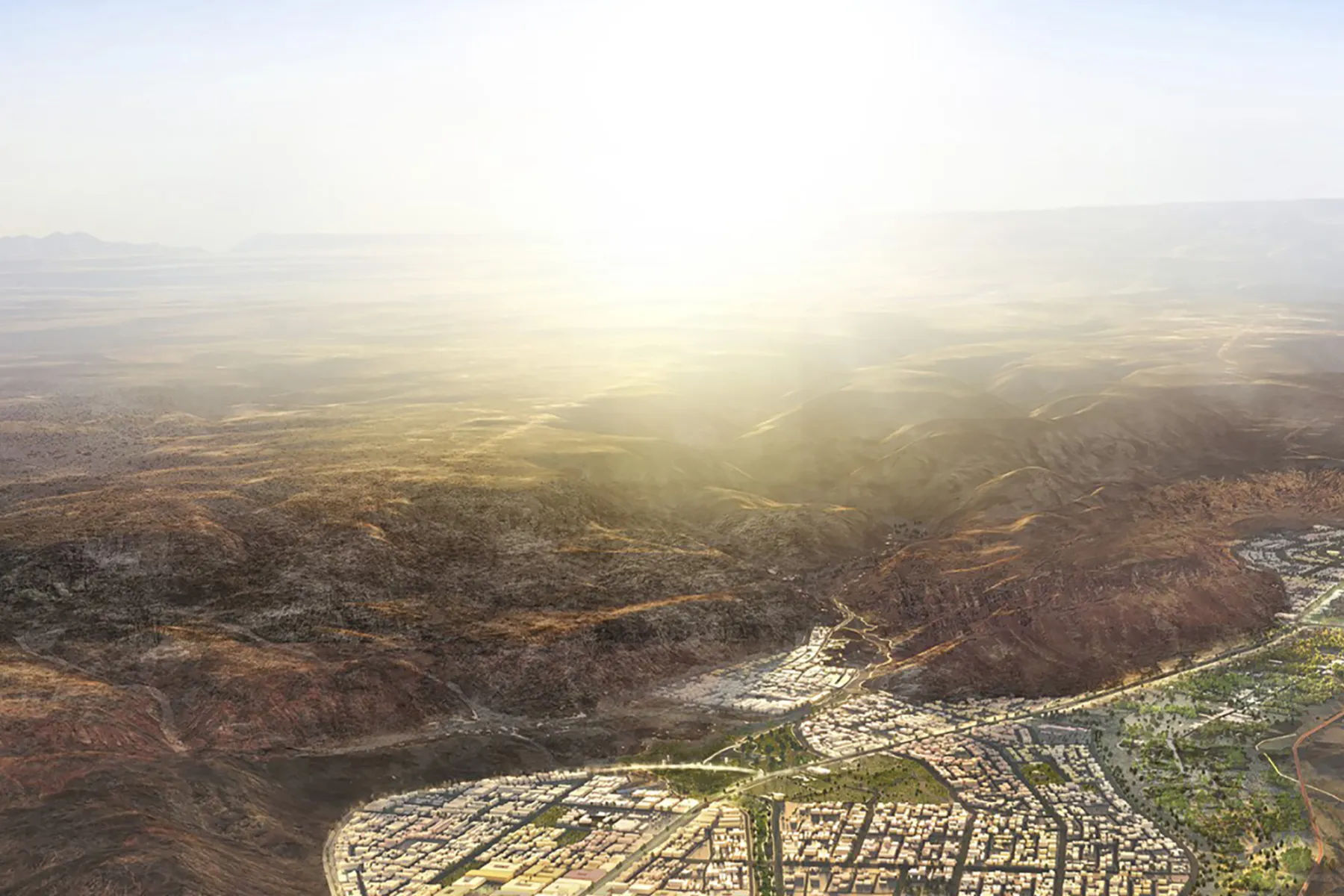 Illustrative masterplan for Al Ula in Saudi Arabia
