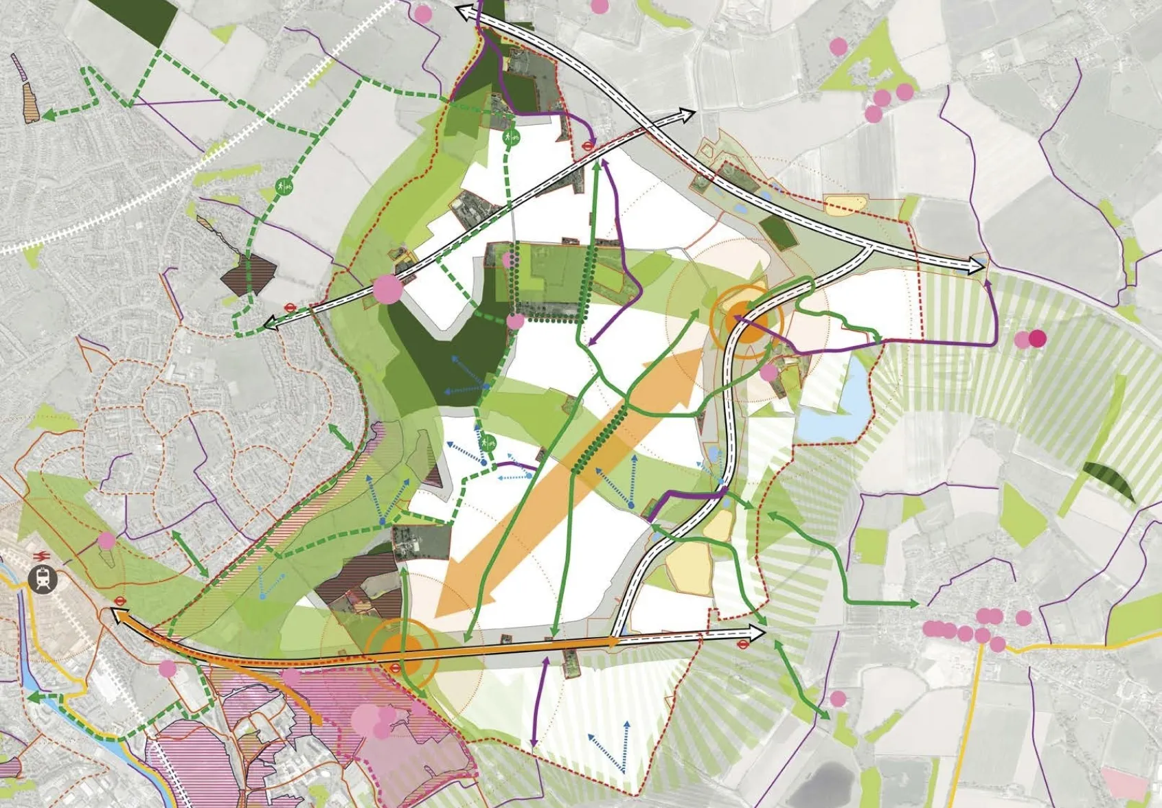 Plan of Tendring Colchester Borders Garden Community