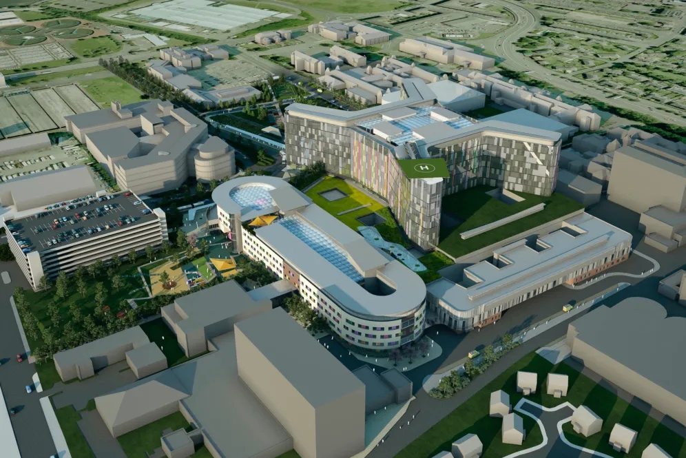 Qeh Map Layout Queen Elizabeth University Hospital - Projects - Gillespies - Landscape ...