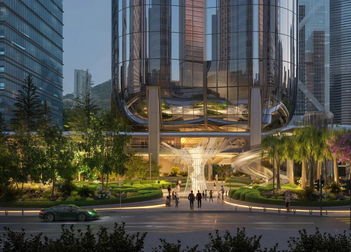 Illustrative view of the Henderson Art Garden by Gillespies and ZHA