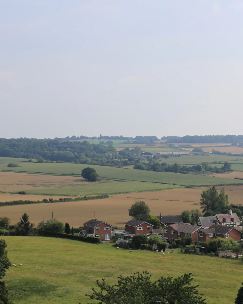 Existing views of fields in Telford and Wrekin