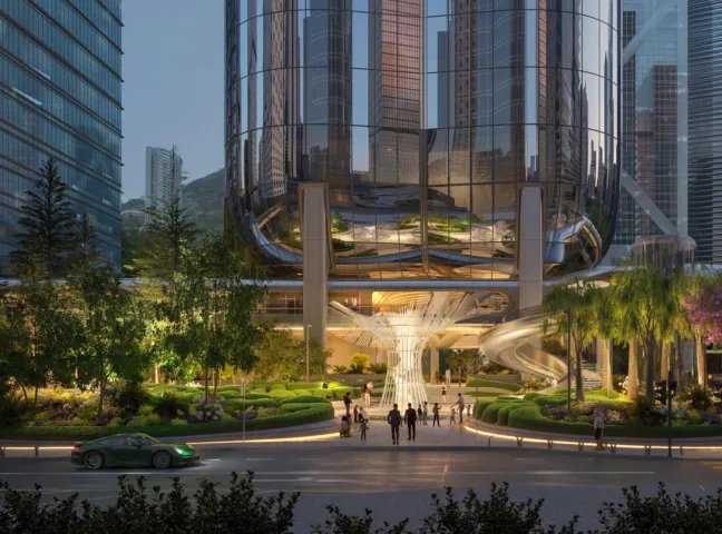 Illustrative view of the Henderson Art Garden by Gillespies and ZHA